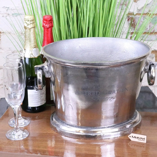 Alfred Gratien Luxury Ice Champagne Bucket - Empty Bucket Front View
