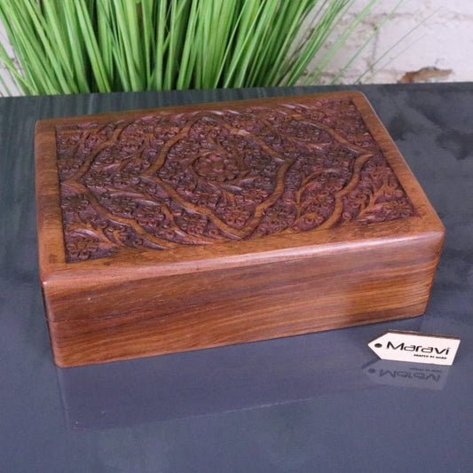 Belasa Wooden Storage Box Sheesham Wood - Main Image