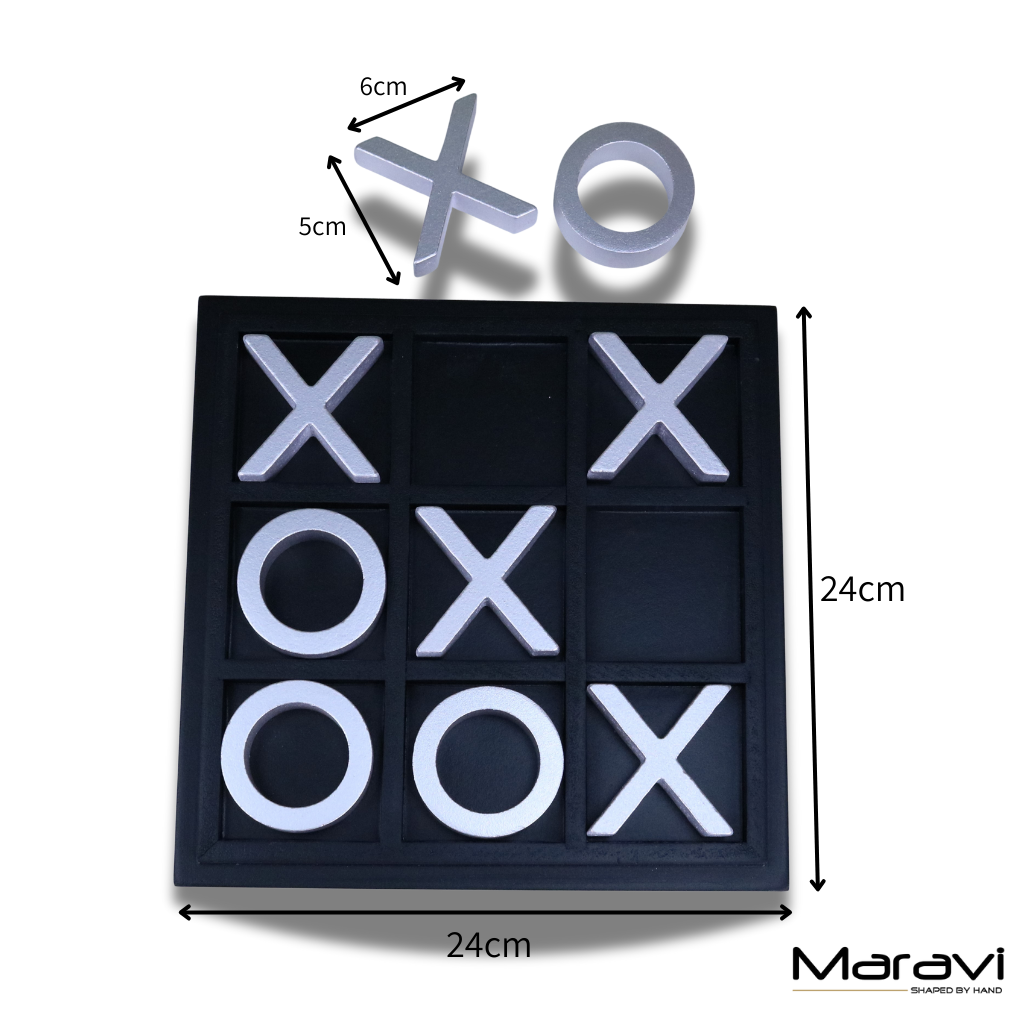 Bhavari Wooden Tic Tac Toe Game Dimensions