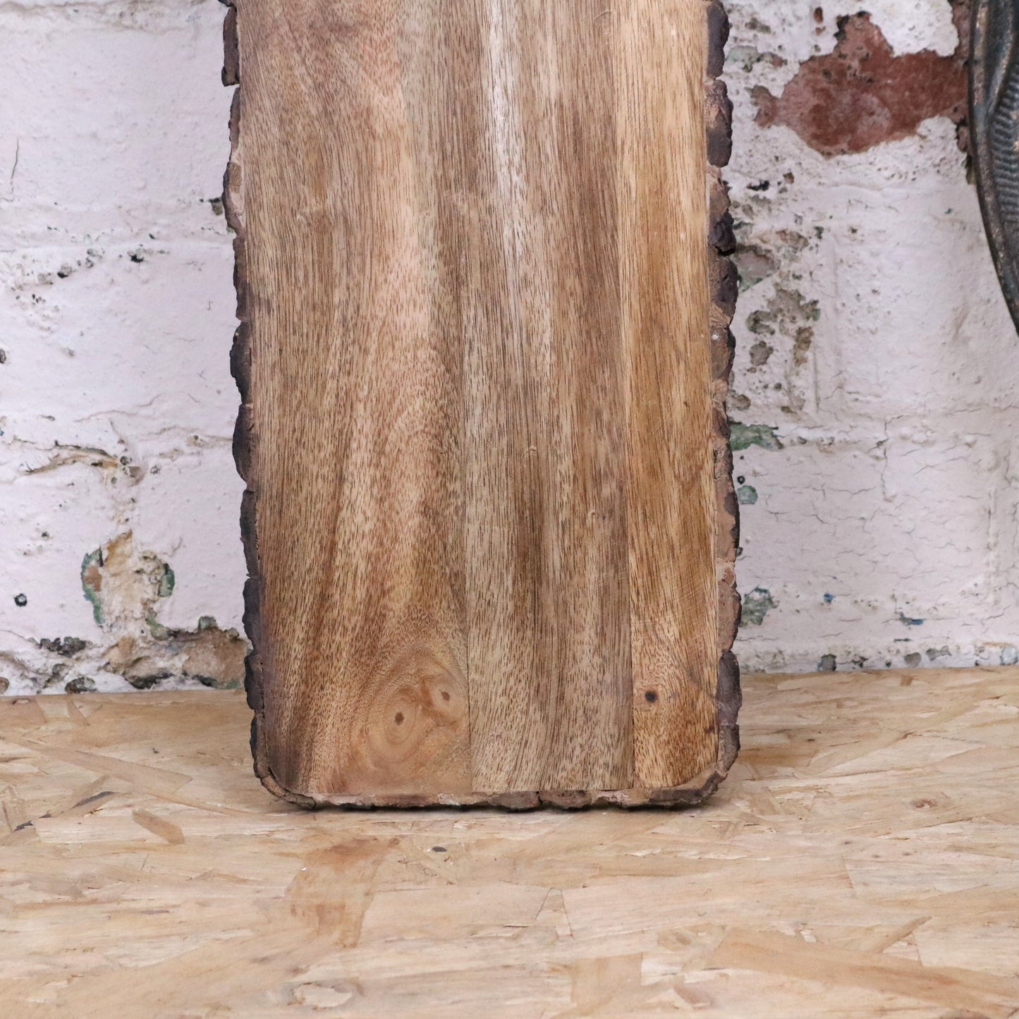 Bhimra Wooden Long Serving Board 101cm Bark Edge - Bottom Half