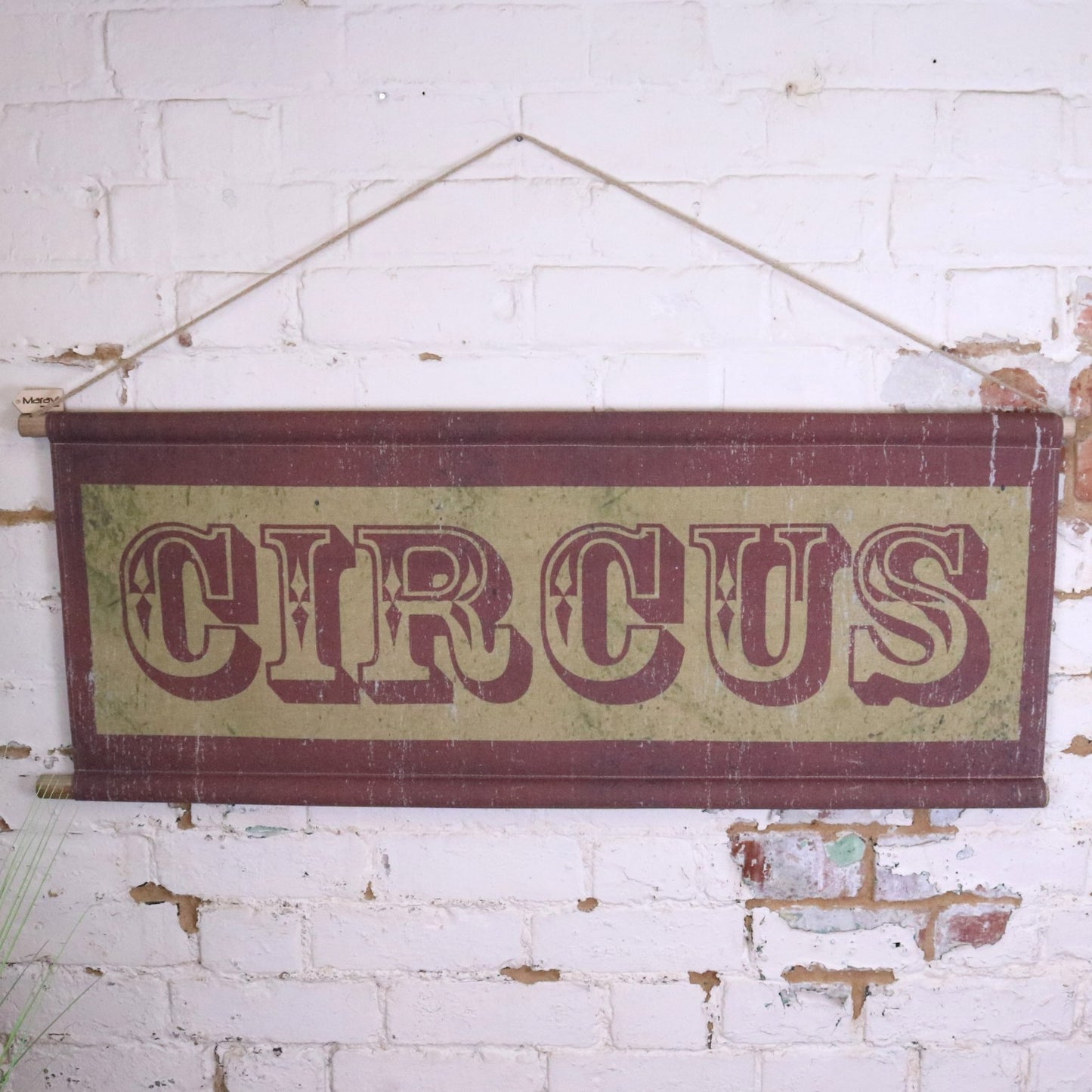 Circus Sign Canvas Wall Art - Main Image