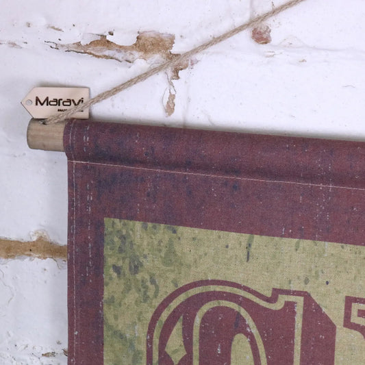 Circus Sign Canvas Wall Art - Closeup of Top Corner