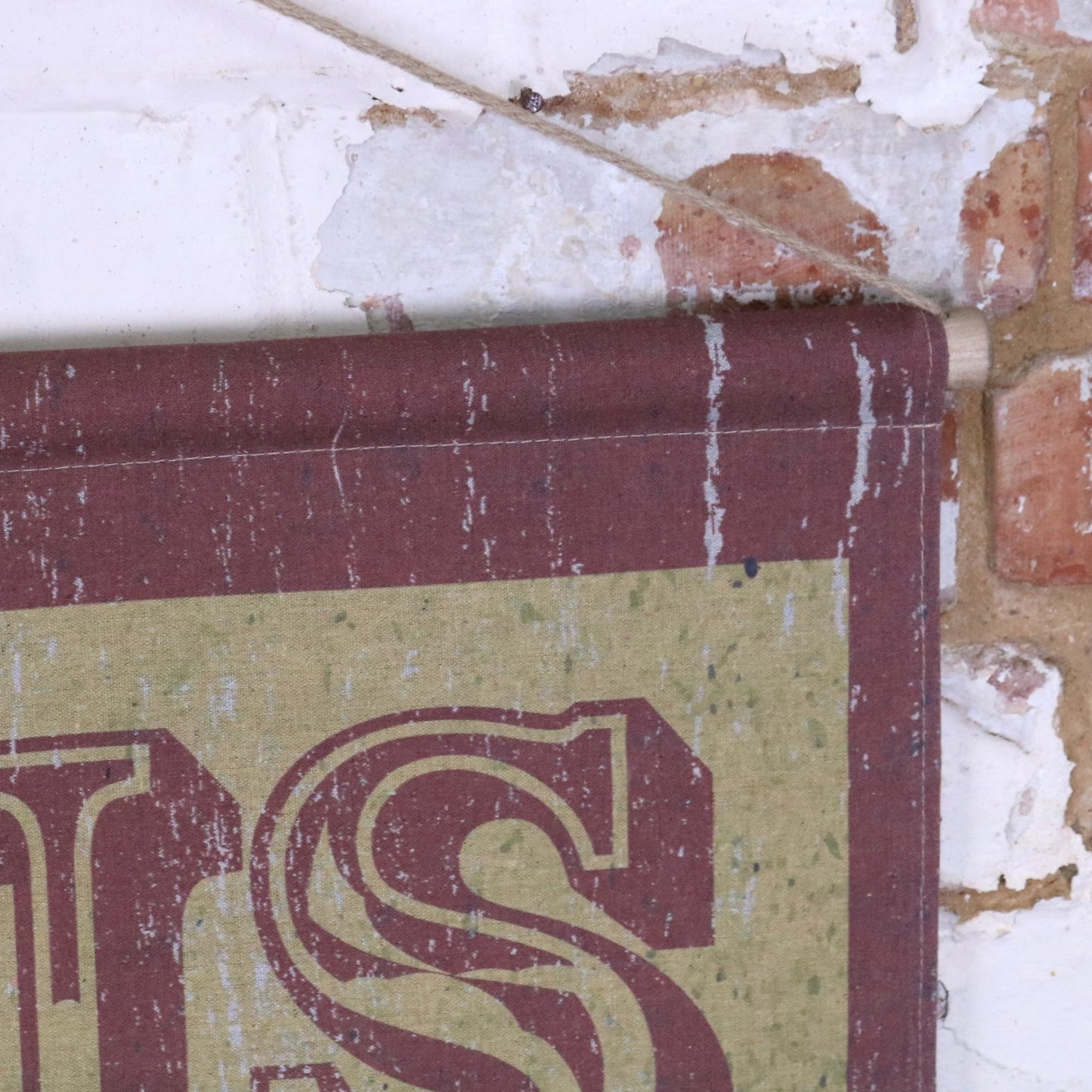 Circus Sign Canvas Wall Art - Closeup of Edging