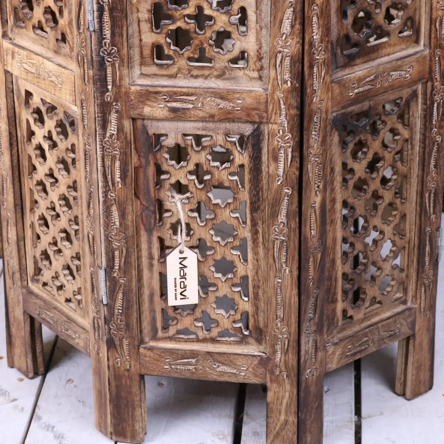 Damodar Large Side Table - Closeup of Base