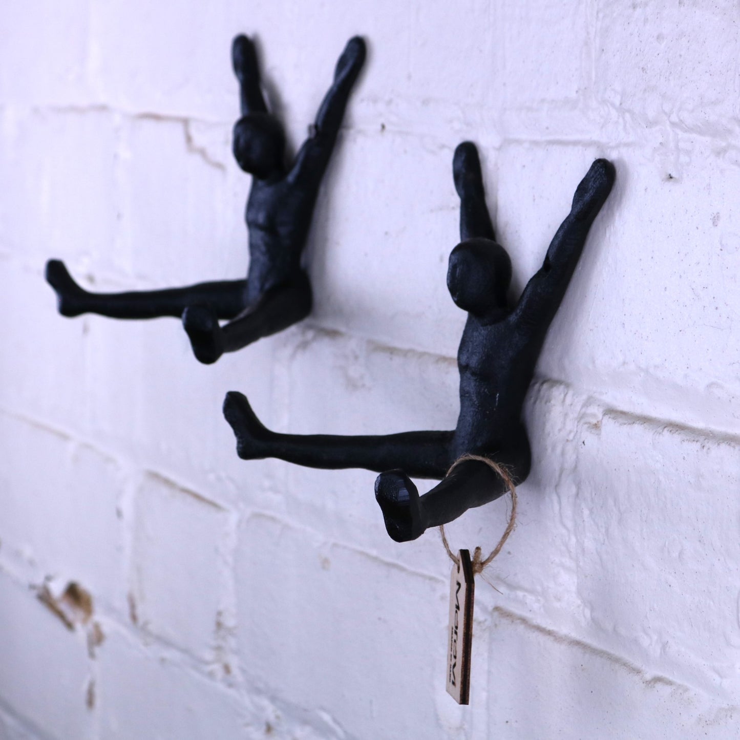 Haruni Man Shape Coat Hooks Set of 2 - Side View