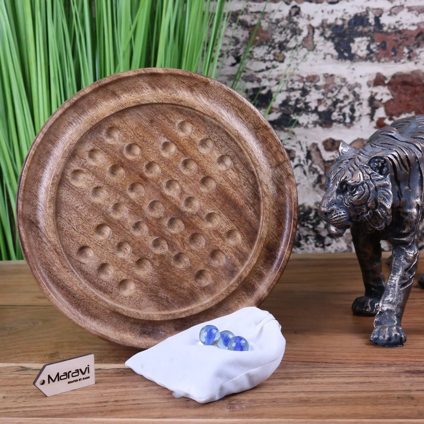 Moksha Deluxe Wooden Solitaire Set - Packed Away