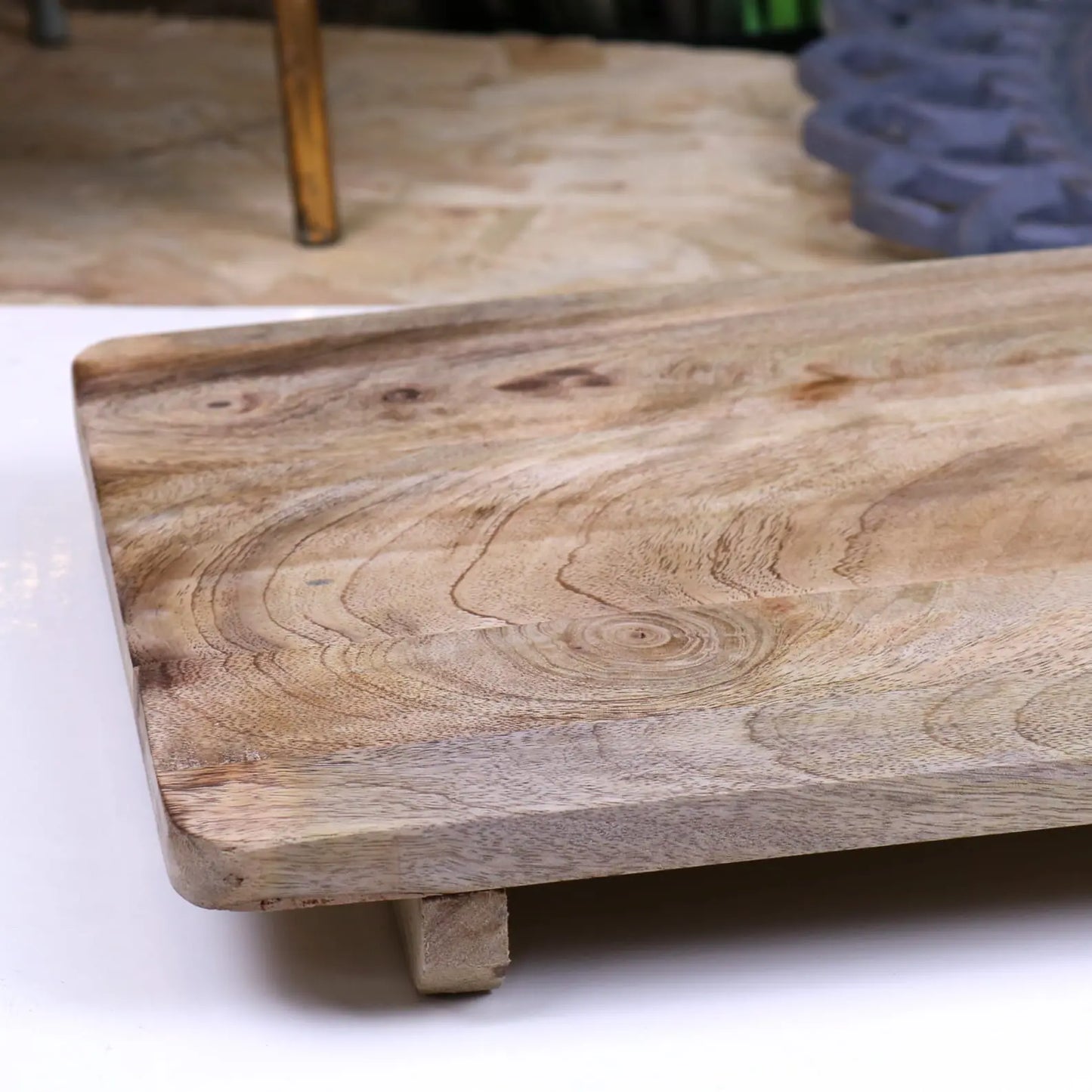 Narva 70cm Mango Wood Serving Board - Closeup of Leg