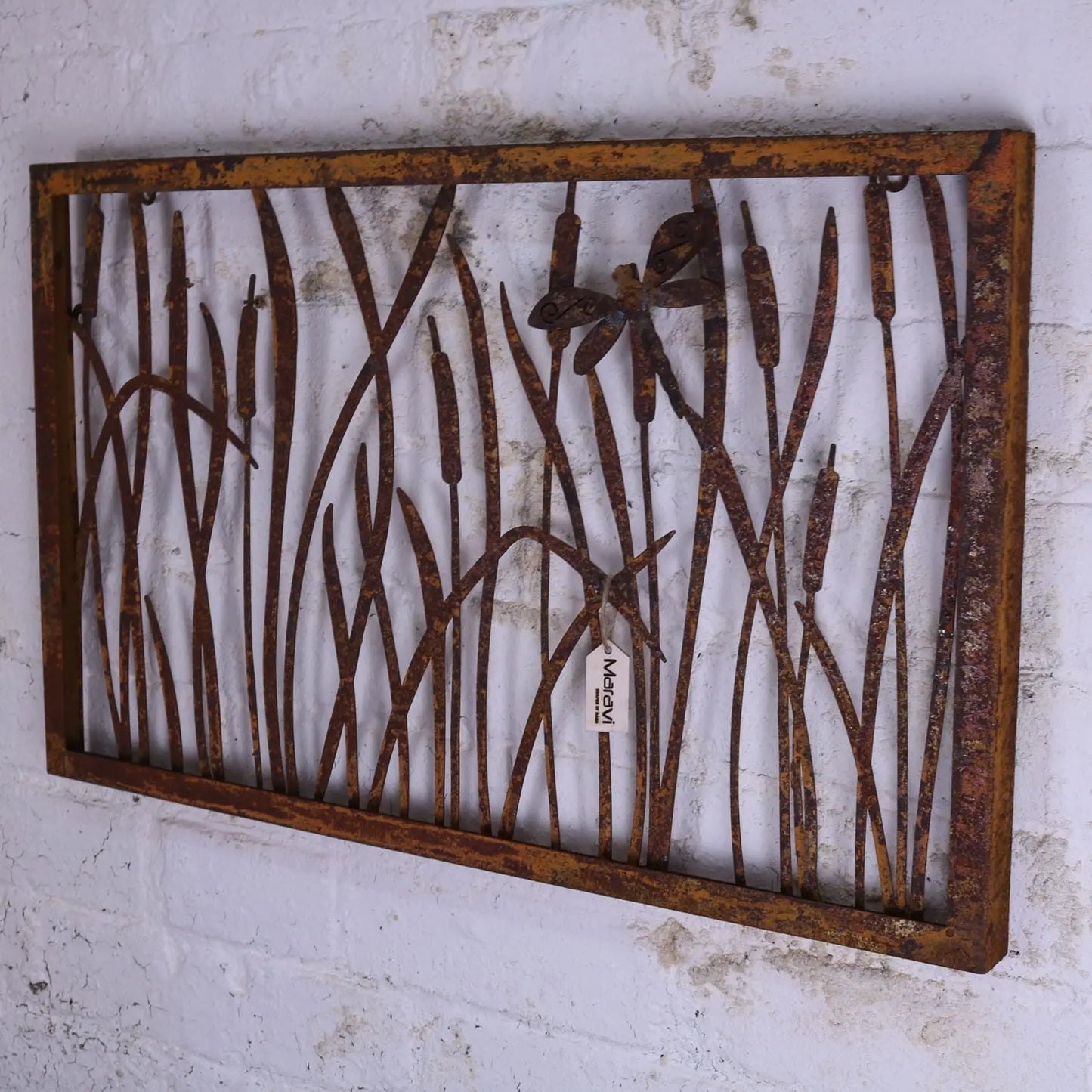Alibag Rustic Garden Metal Art - Angled Side View