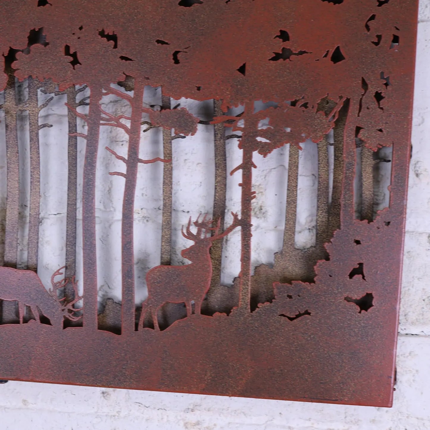 Bandipur Forest Silhouette Garden Wall Art - Closeup of Corner