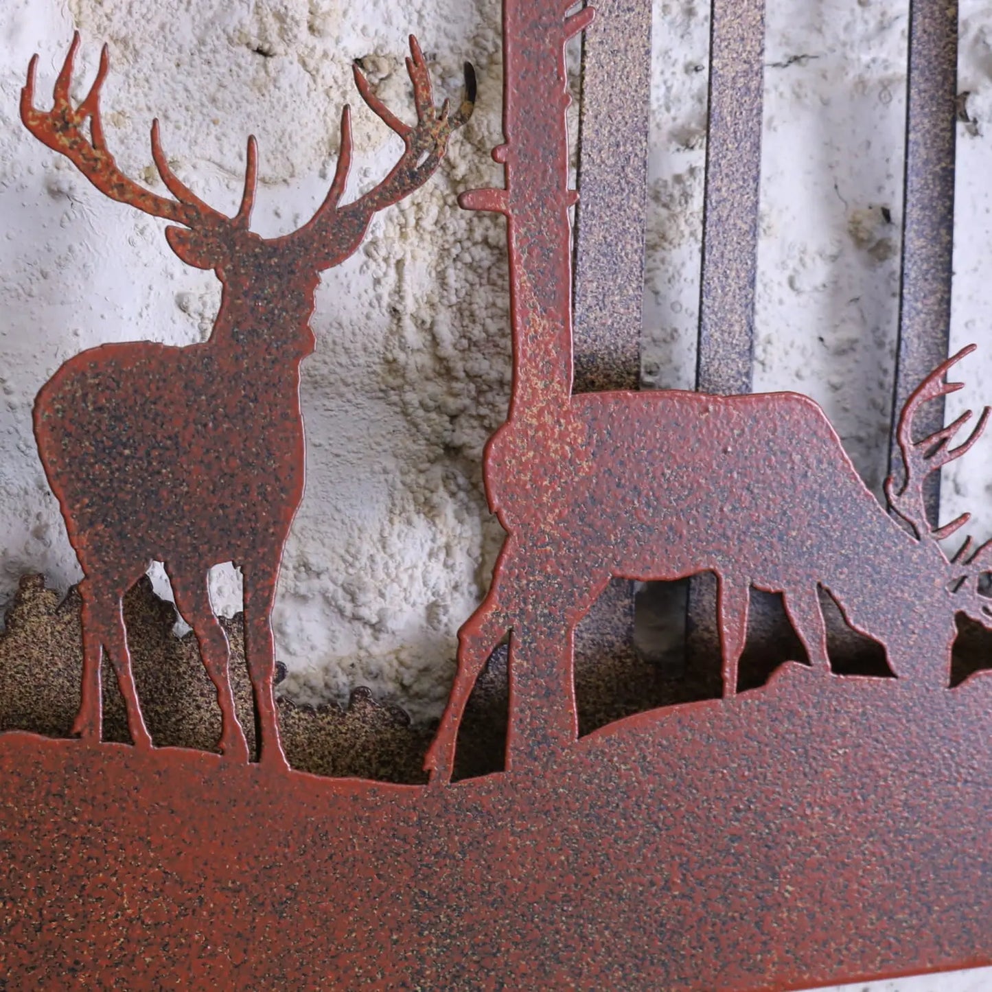 Bandipur Forest Silhouette Garden Wall Art - Closeup of Deer