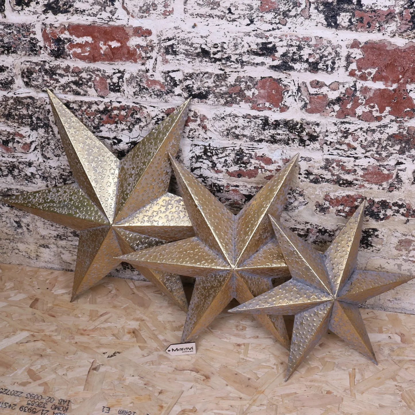 Tara Trio Gold Star Wall Art Accents - Alternative Main Image
