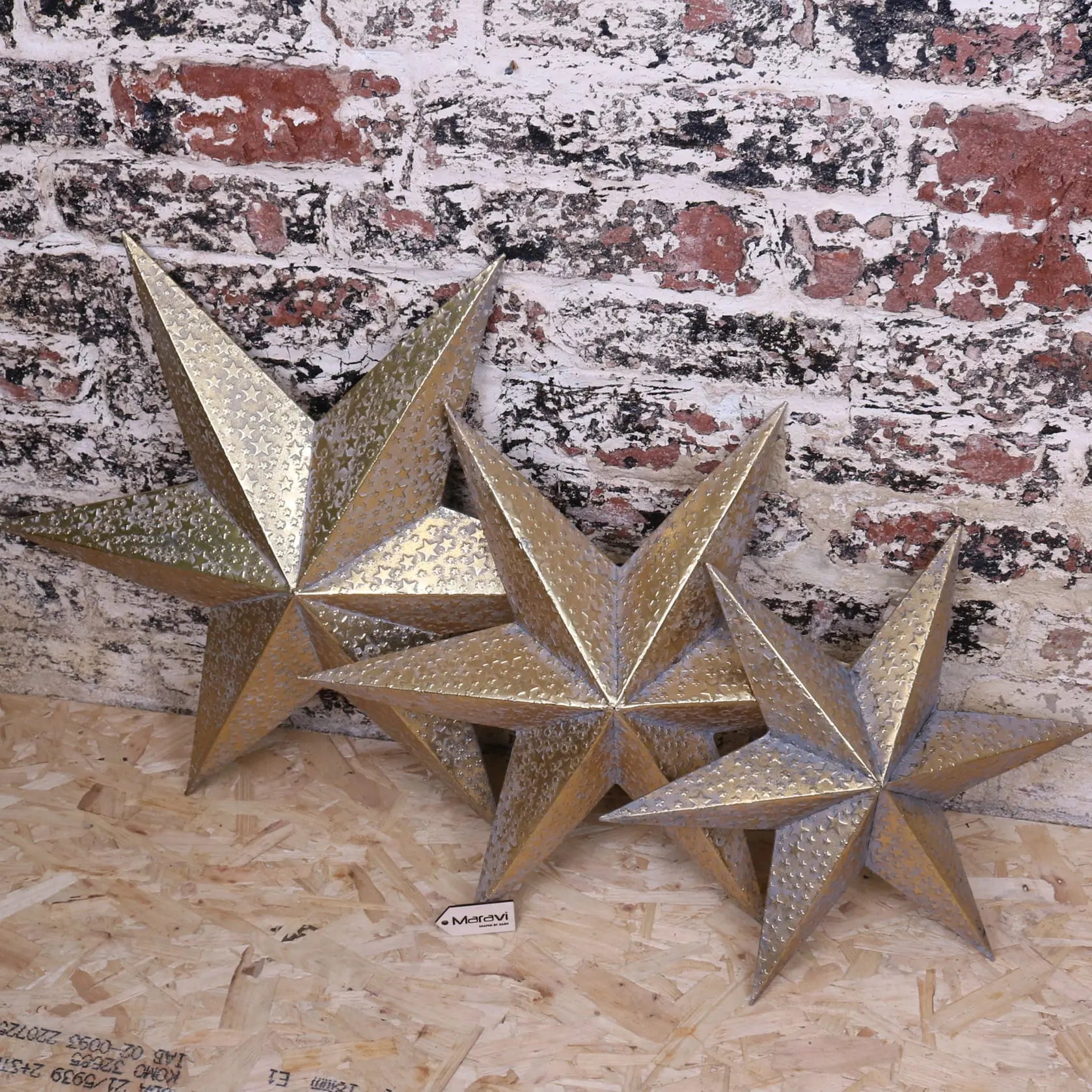 Tara Trio Gold Star Wall Art Accents - Alternative Main Image