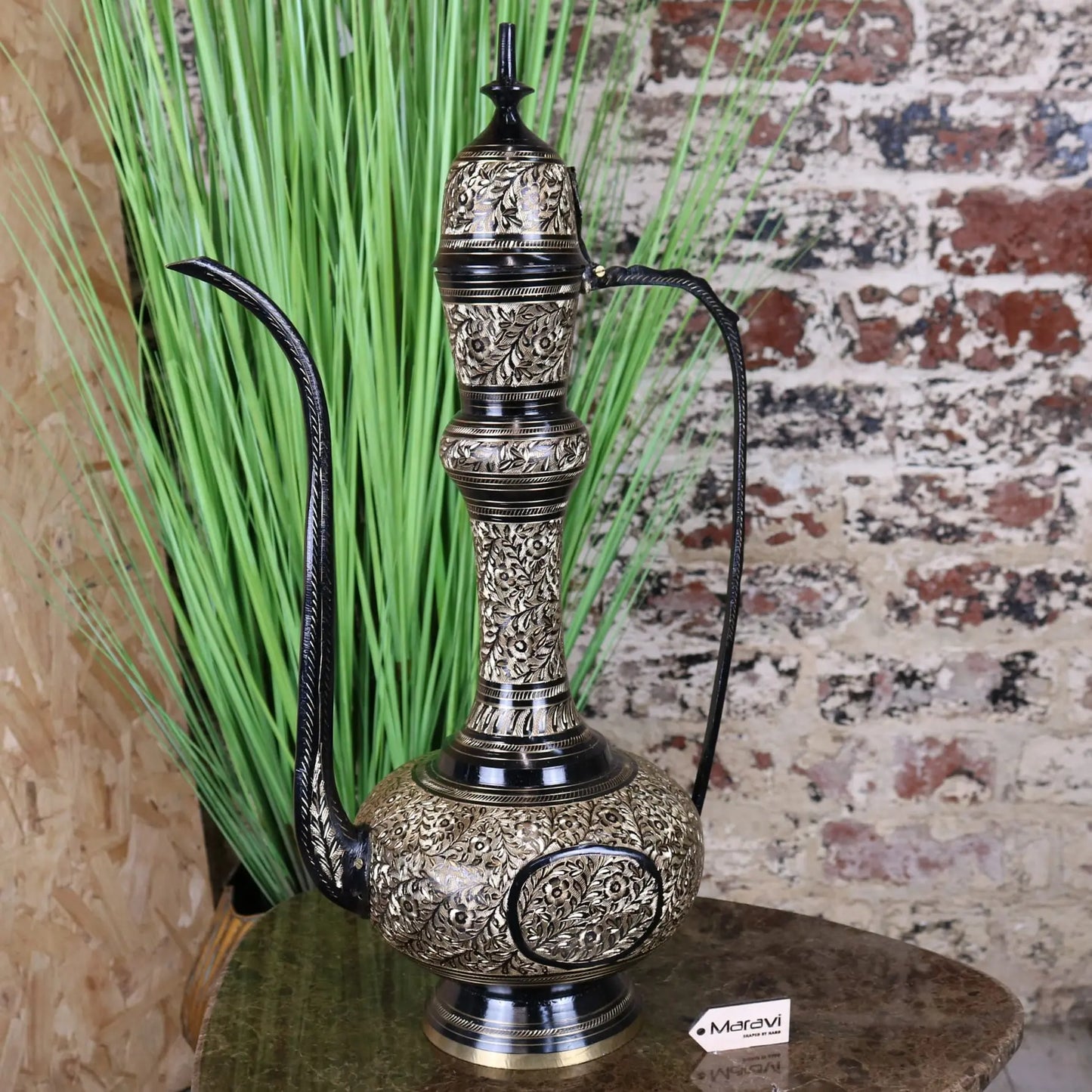 Aravalli Aftaba Brass Arabian Jug Ornament - Main Image