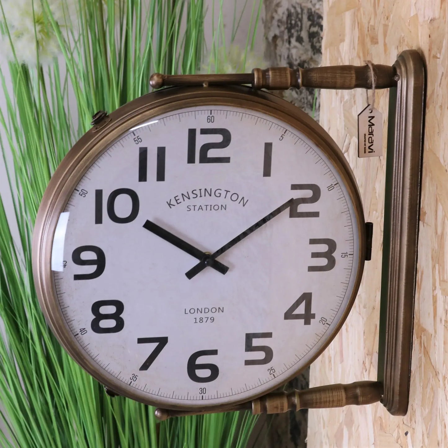 Kensington Station Railway Style Double Sided Clock - Clock Face 1