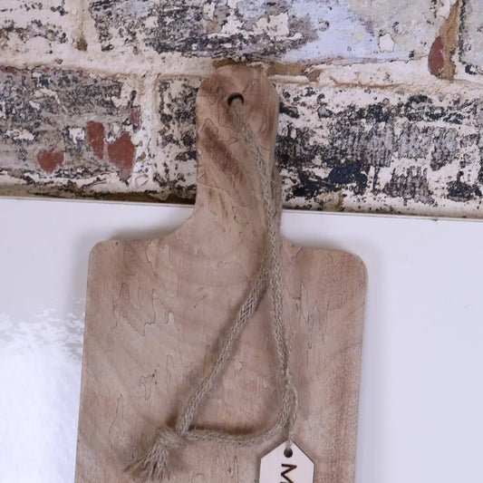 Bermo Long 99cm Wooden Serving Board - Closeup of Handle