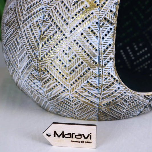 Khapri Moroccan Lantern Antiqued Gold - Main Image