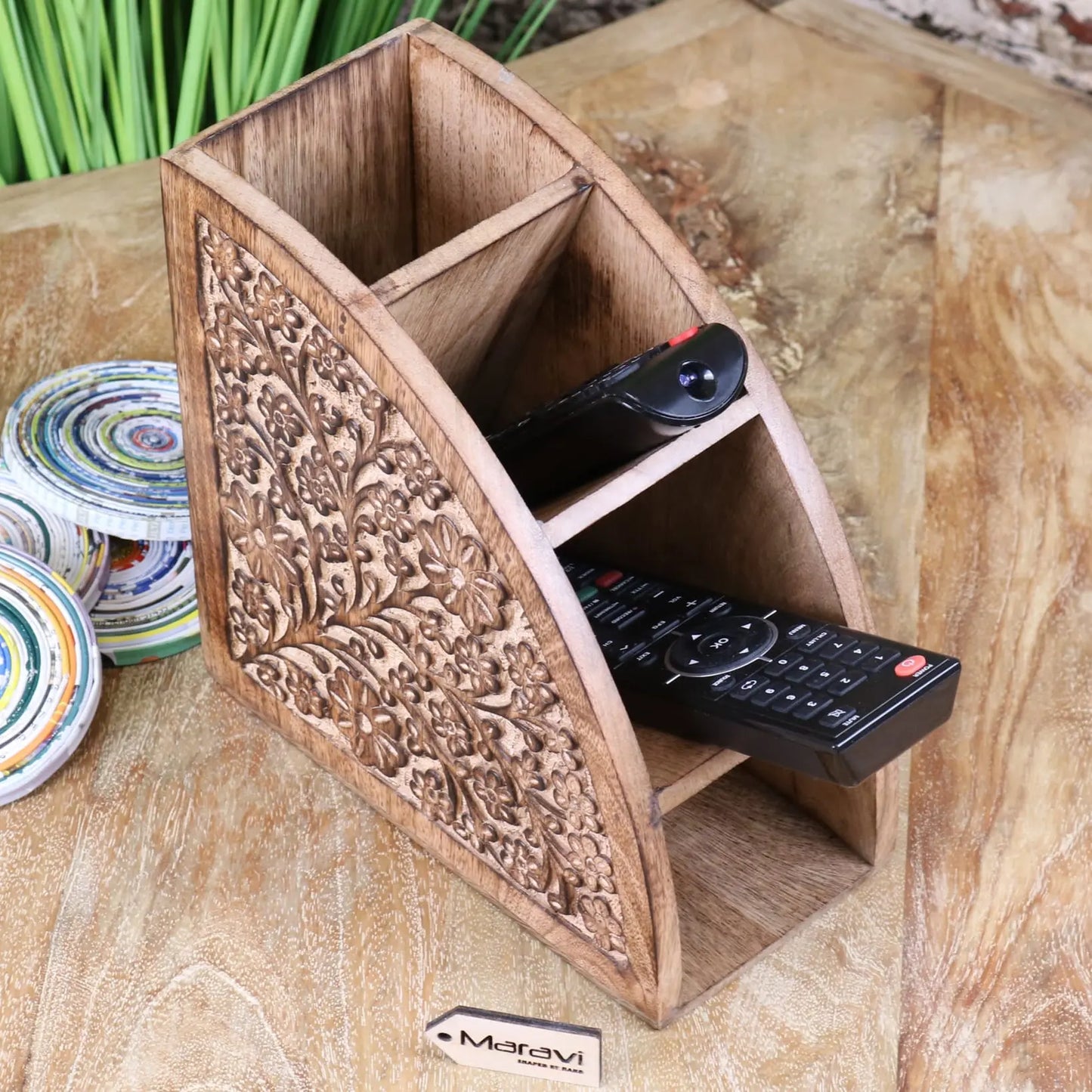 Aundh Remote Control Holder - Top View