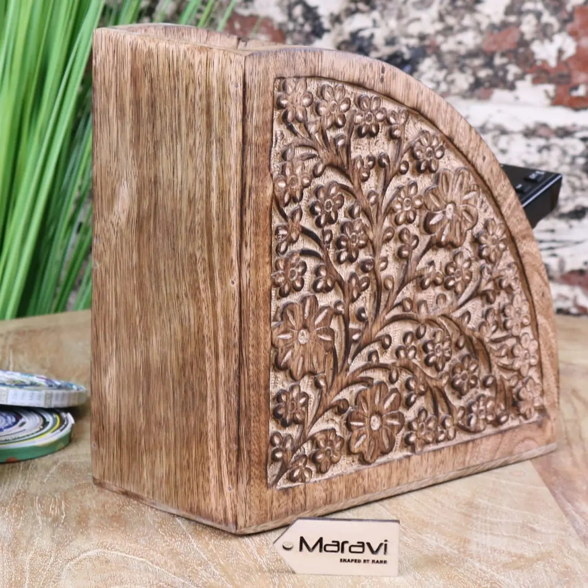 Aundh Remote Control Holder - Angled Side View