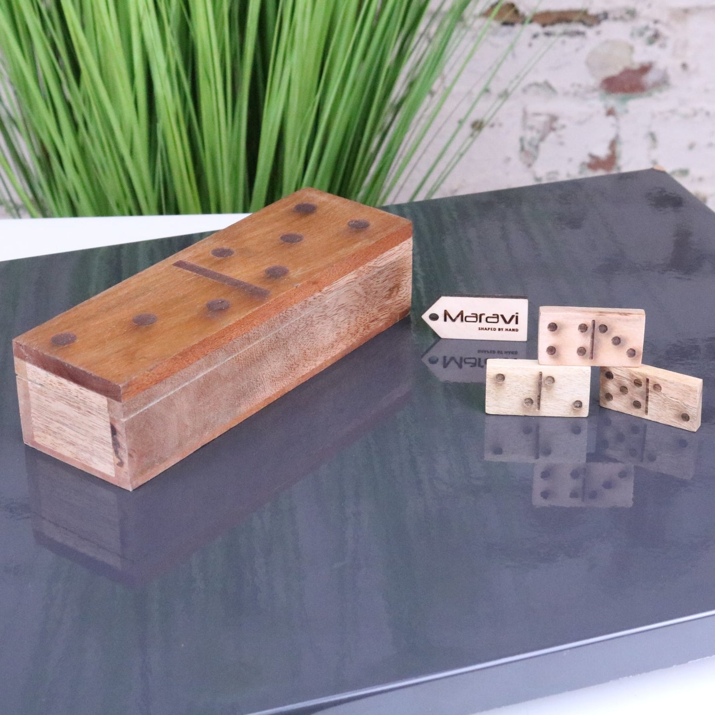 Jeyra Wooden Dominoes Set - Main Image