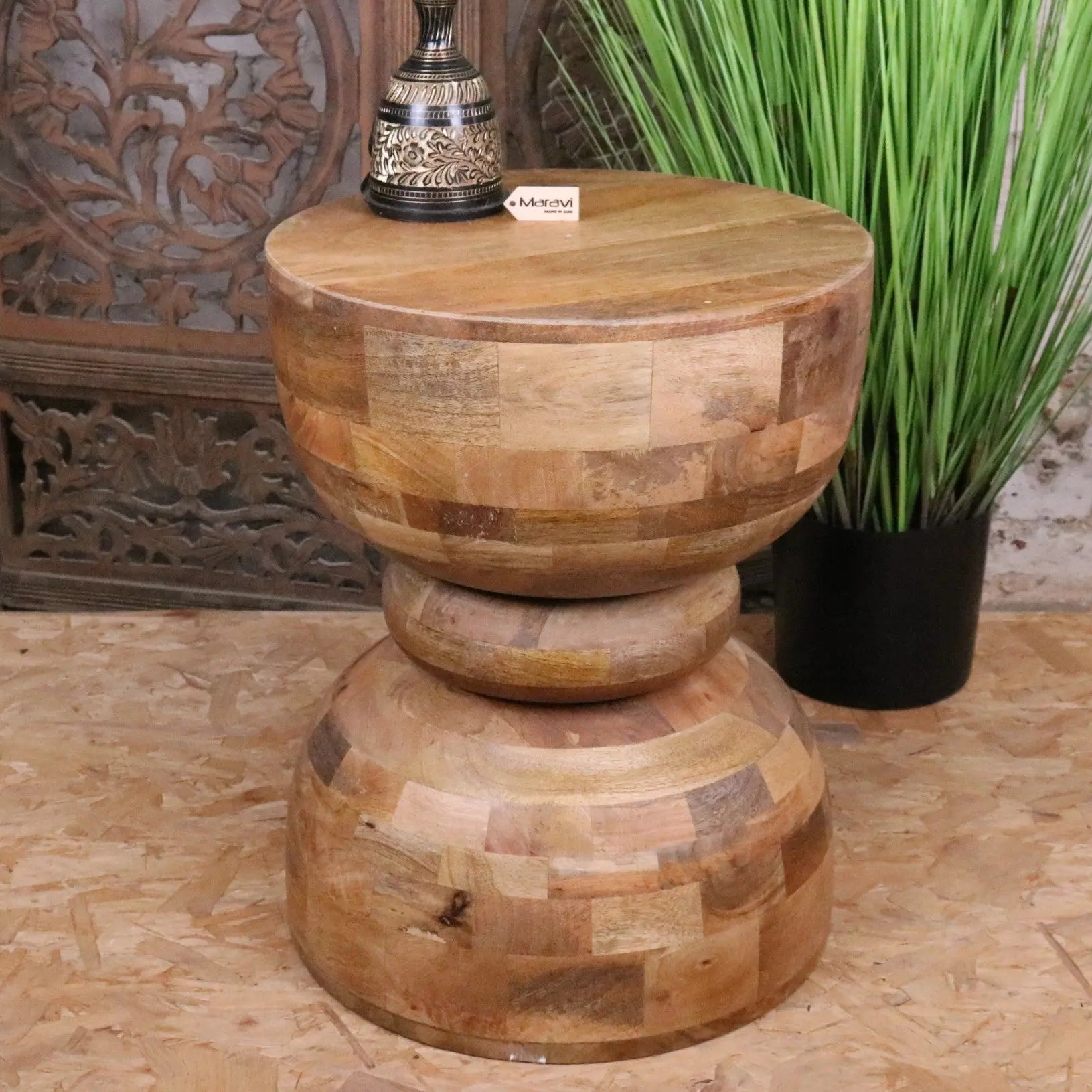 Jivana Mango Wood Side Table - Main Image