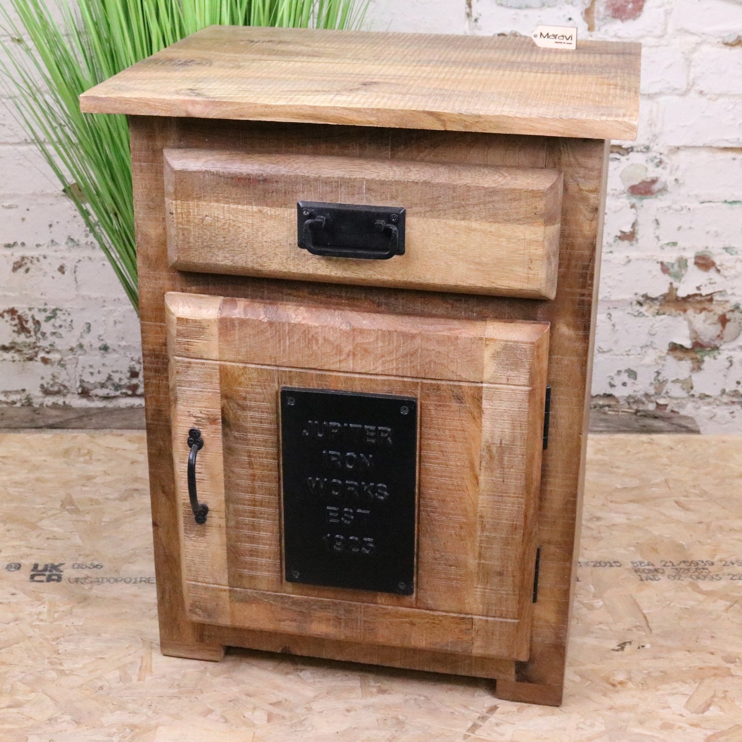 Jupiter Iron Works Furniture Industrial Bedside Cabinet - Main Image