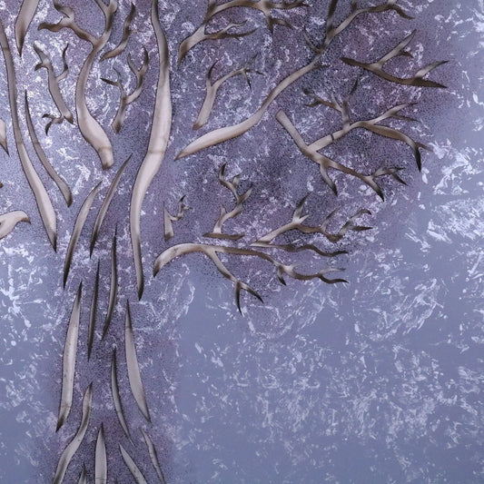 Kailora Tree Metal Garden Wall Art 100cm - Closeup of Paintwork