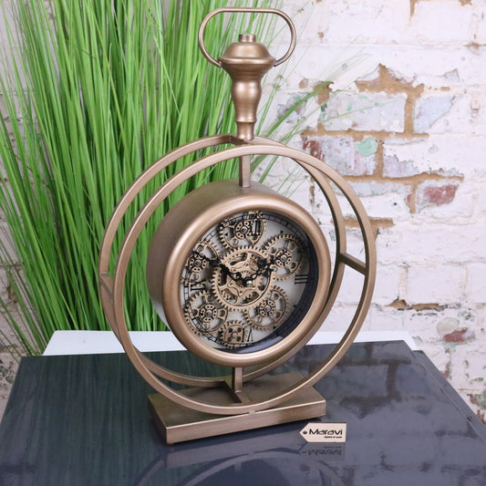 Large Mantel Cog Clock - Main Image