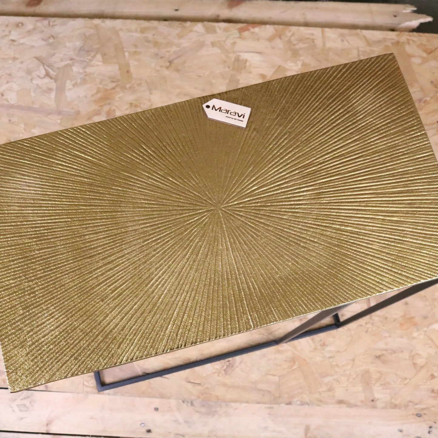 Nalora Gold Sofa Table - Top View