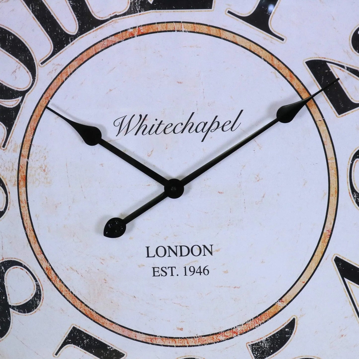 Nivara Antique Style Large Wall Clock 80cm - Closeup of Centre