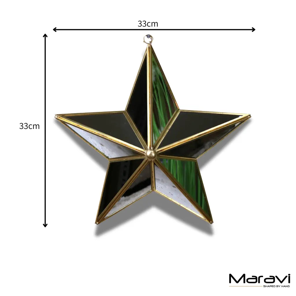 Orvaya Mirror Star Wall Decoration - Dimensions