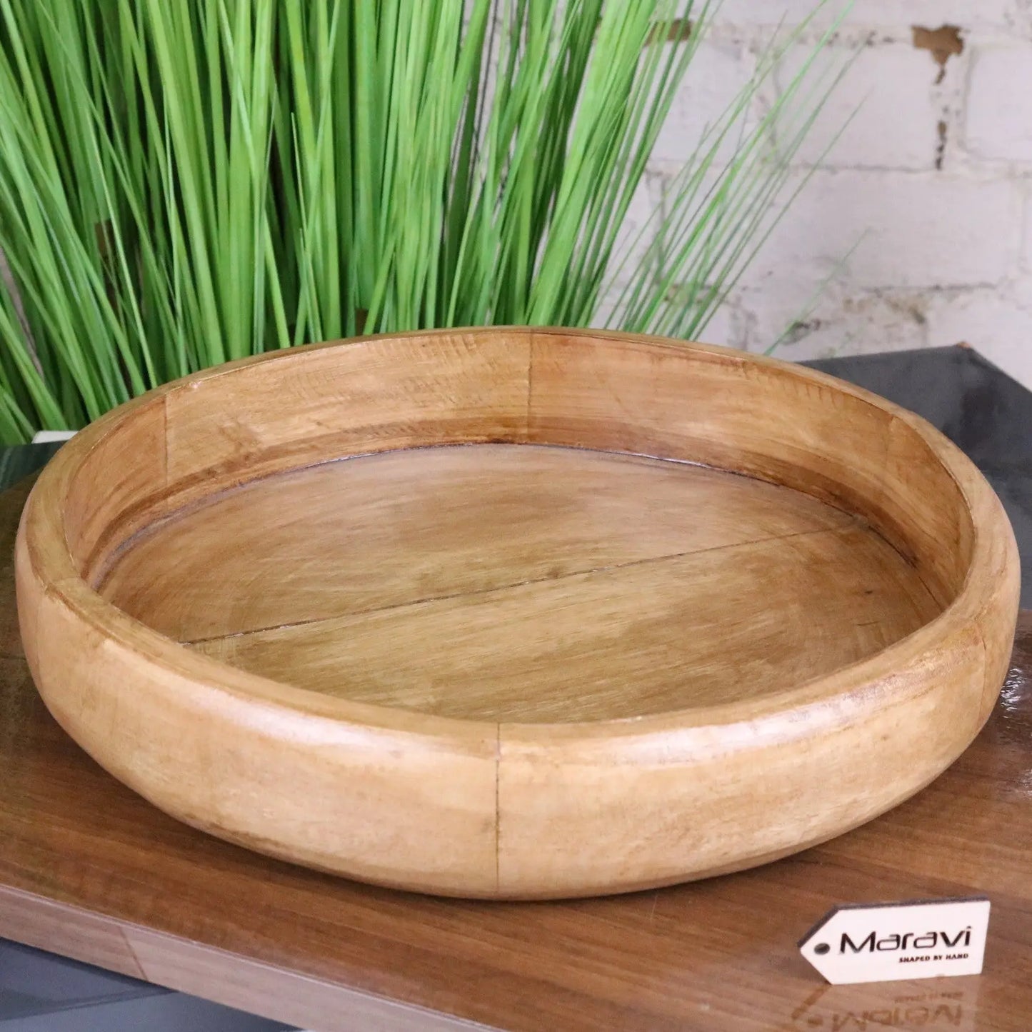 Segti Wooden Fruit Wood Bowl Tray - Main Image