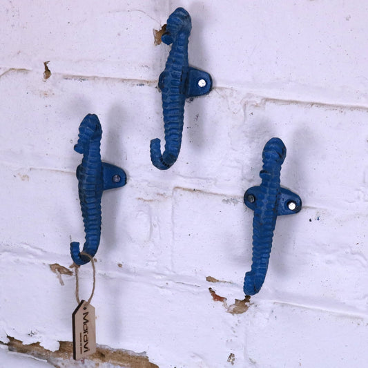 Set of 3 Seahorse Coat Hook - Main Image