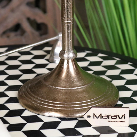 Veeha Candelabra Centerpiece 5 Candle Holder 40cm Champagne Gold - Closeup of Base