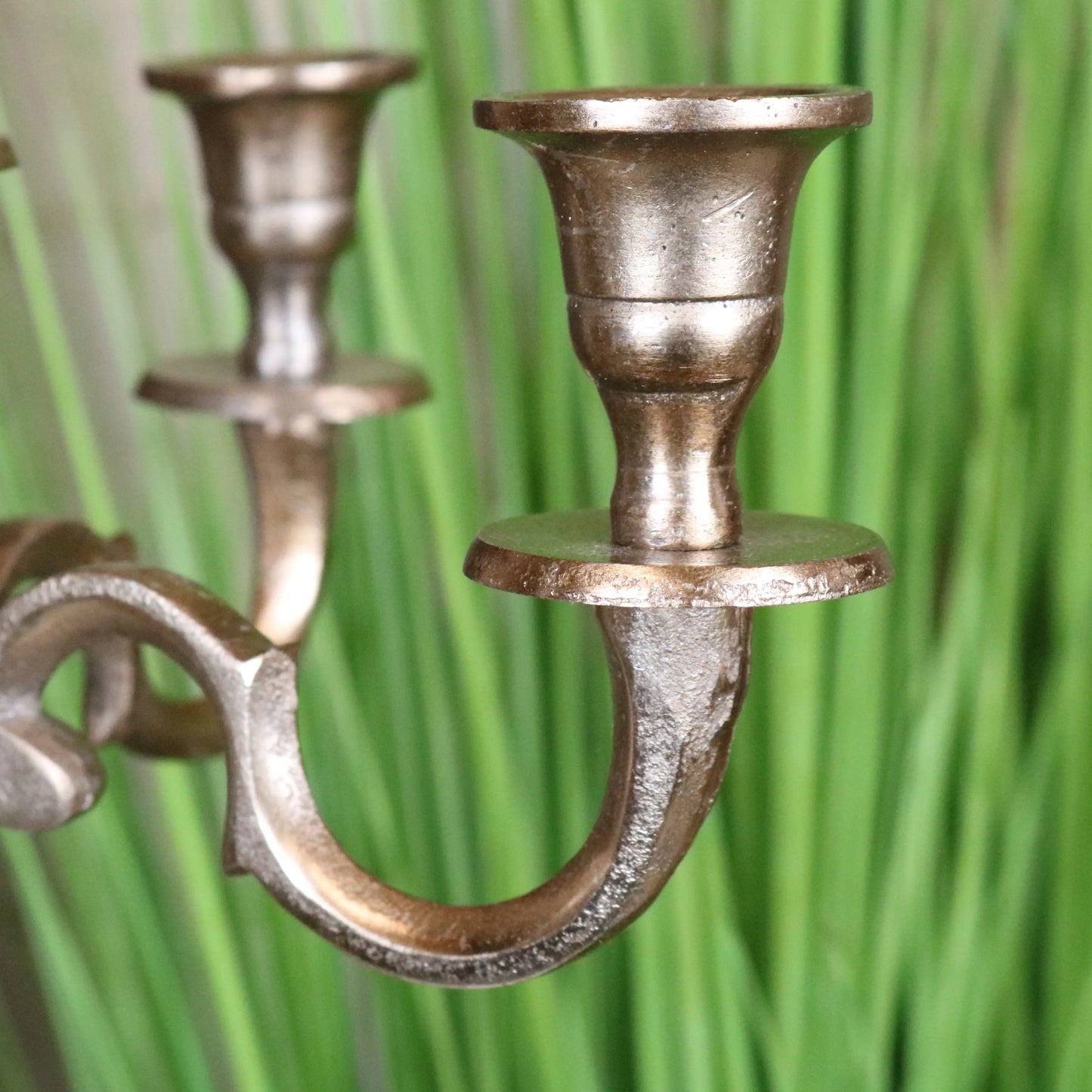 Veeha Candelabra Centerpiece 5 Candle Holder 40cm Champagne Gold - Closeup of Candle Holder 2