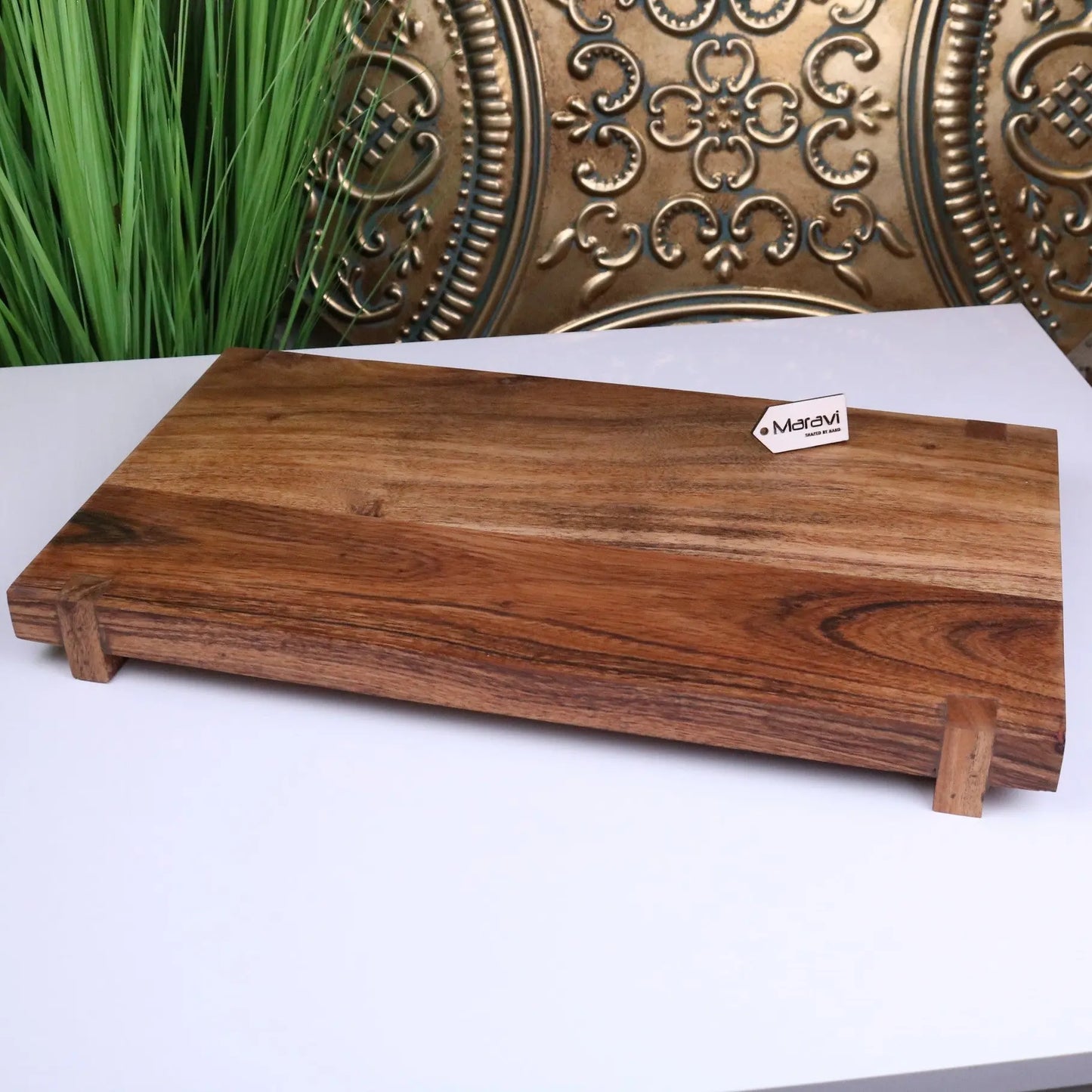 Velora Wooden Serving Board Acacia Wood 45cm - Main Image