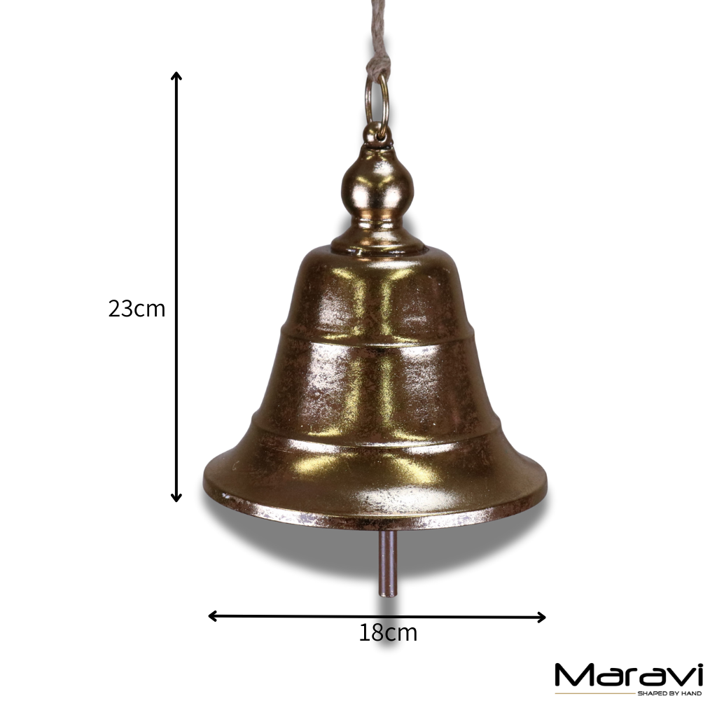 Yanika Hanging Bell Gold Colour - Dimensions