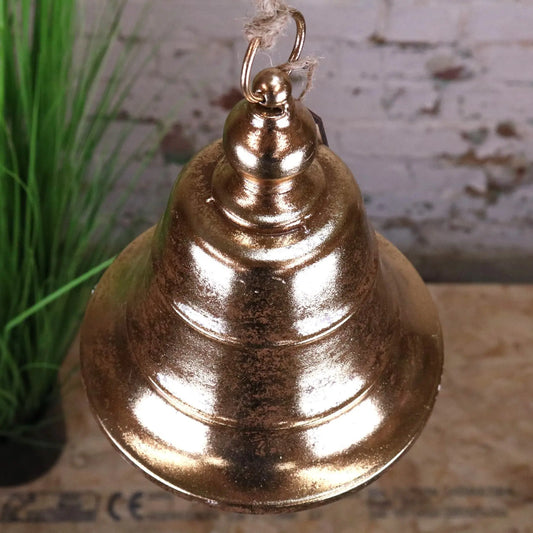 Yanika Hanging Bell Gold Colour 20cm - Top View