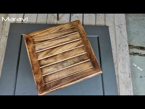 Mol Footstool Mango Wood Video