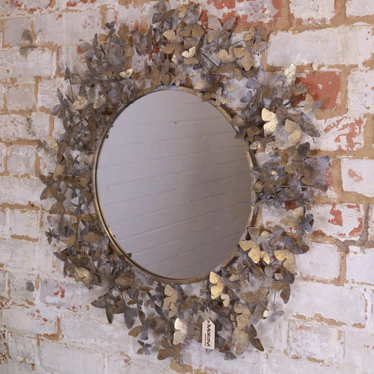 Eklora Butterfly Surround Gold Mirror 82cm Main Image