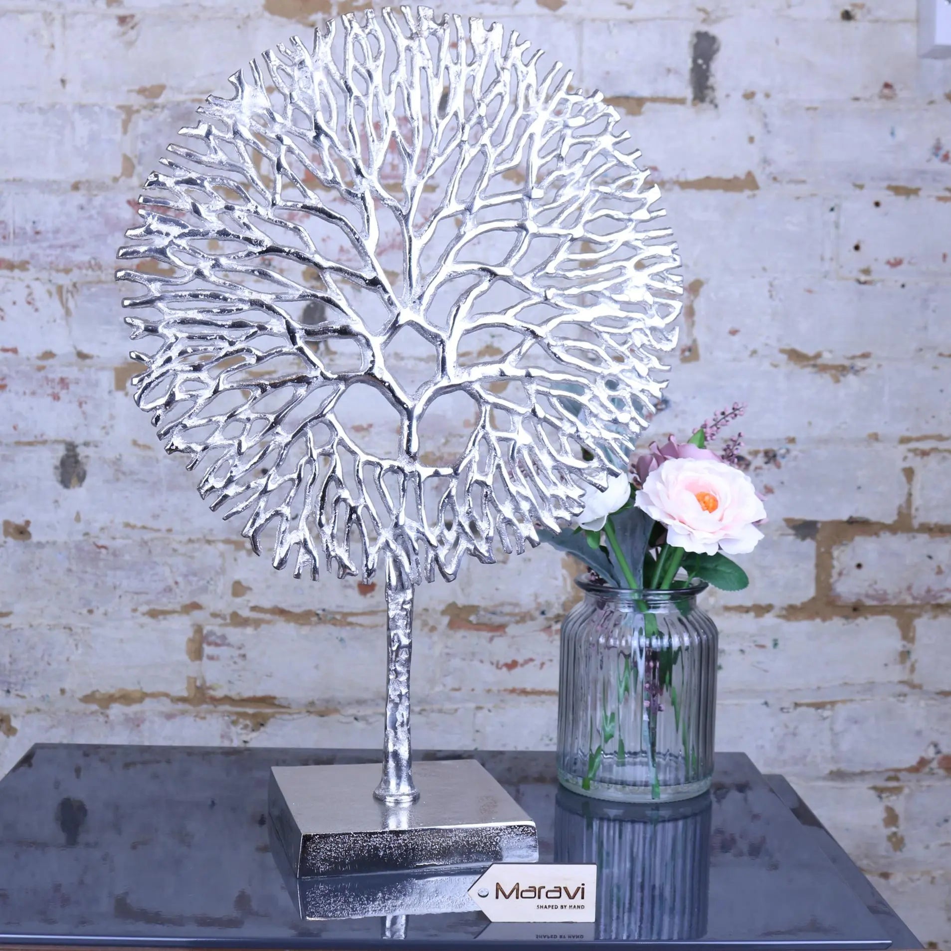Lolam Metal Coral Sculpture 51cm – Maravi