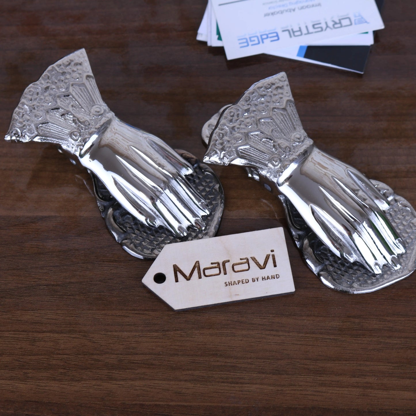 Nalot Hand Shaped Luxury Desk Paper Holder Set of 2