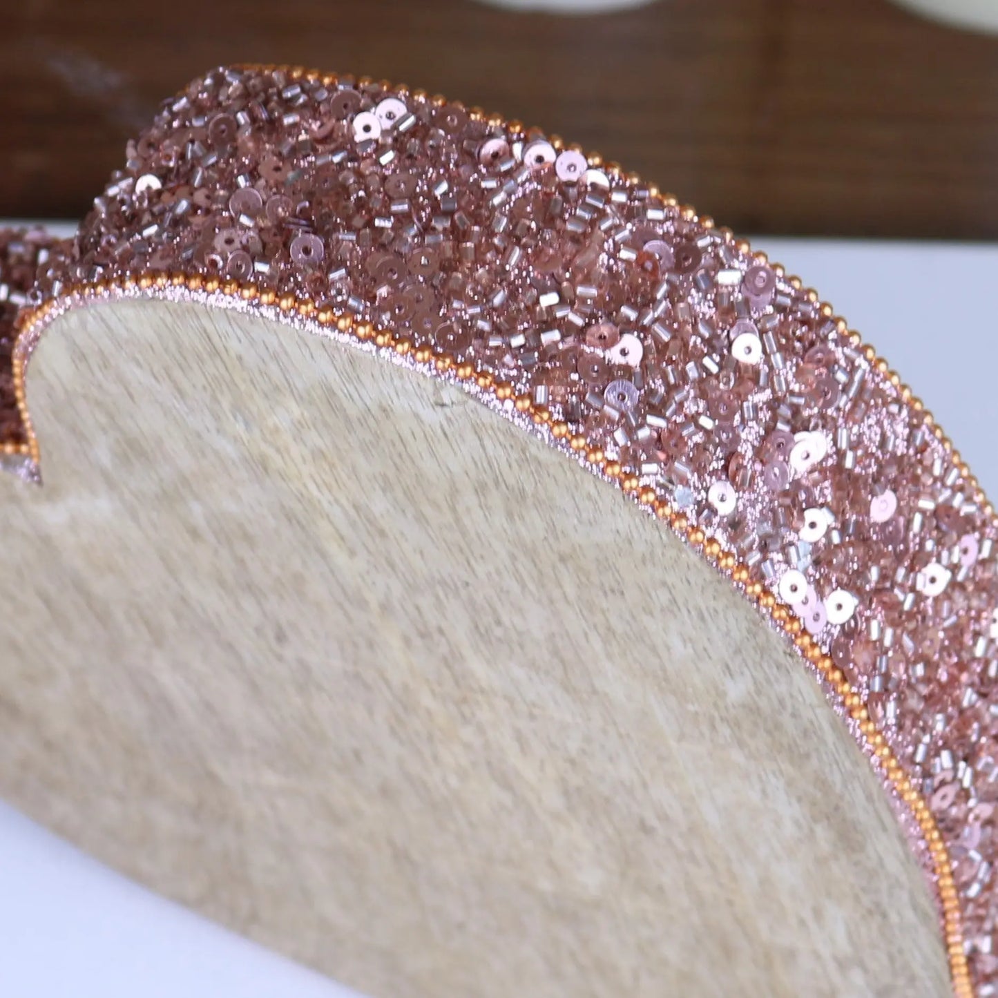 Lovell Decorative Board Heart with Copper Jewel Design Maravi