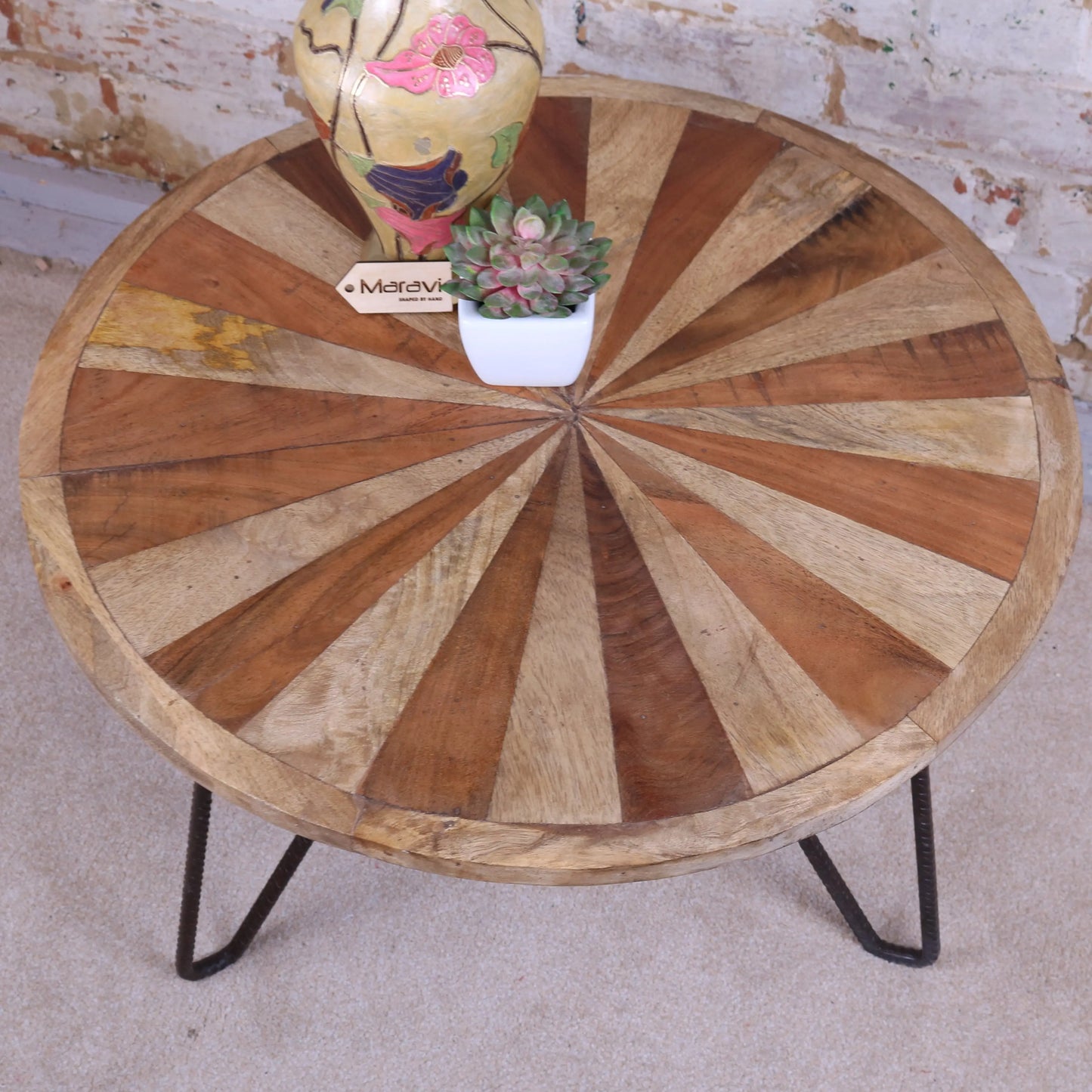 Mogas Small Coffee Table Round Top View