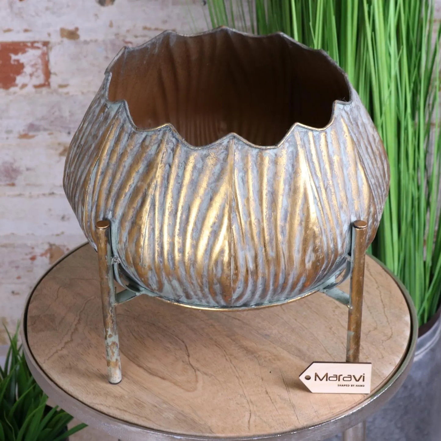 Dimma Plant Stand Gold Main Image