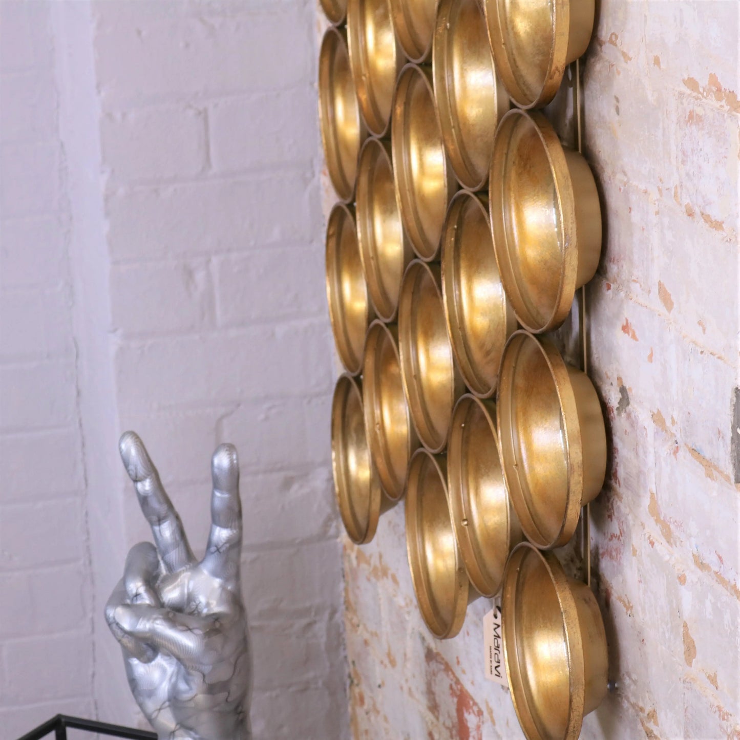 Jeen Circle Modern Mirrored Wall Art Side View