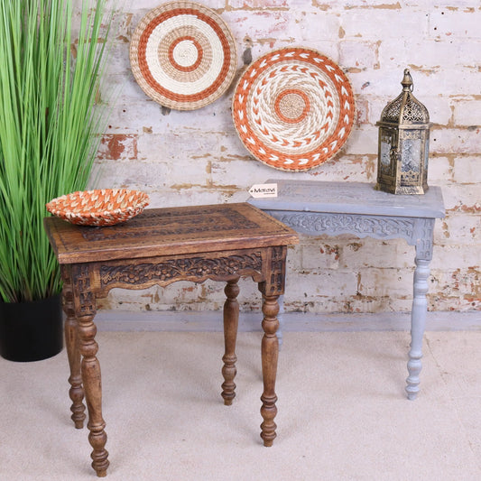 Erki Rectangular Mango Wood Side Table Main Image