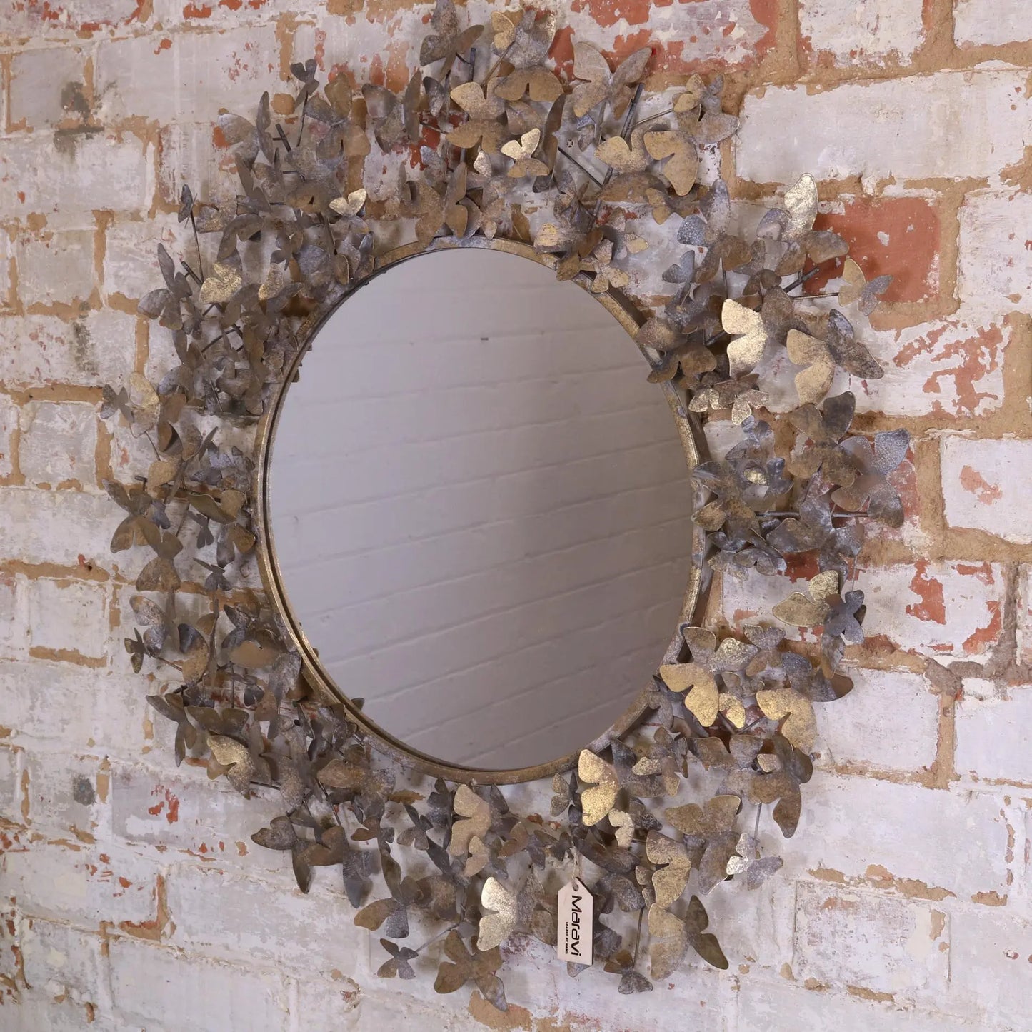 Eklora Butterfly Surround Gold Mirror 82cm Main Image