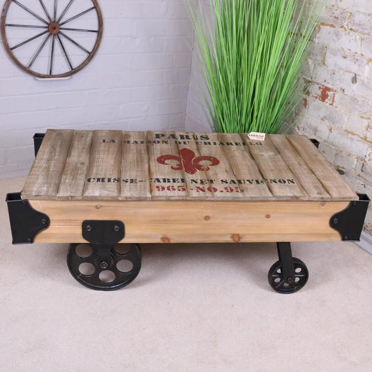 Sonala Rustic Railway Coffee Table Main Image