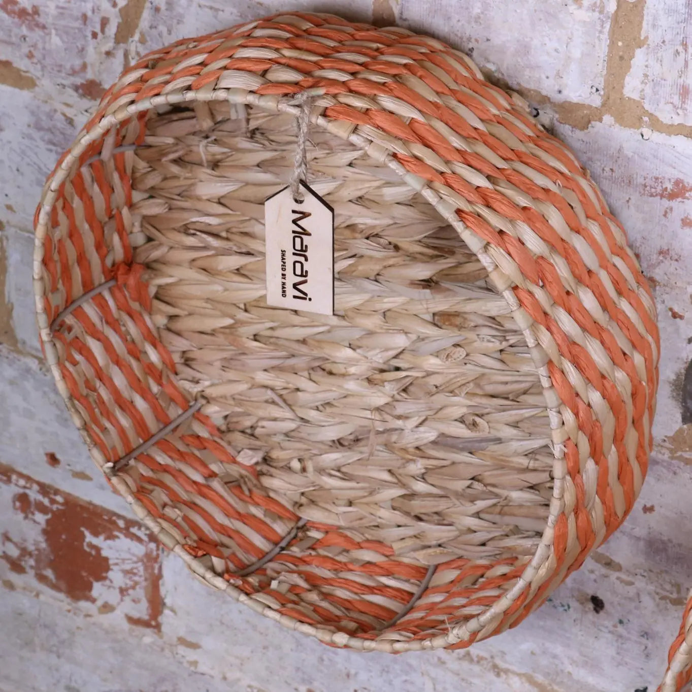 Kurasin Set of 3 Woven Bowl Set Wall Hanging Side View