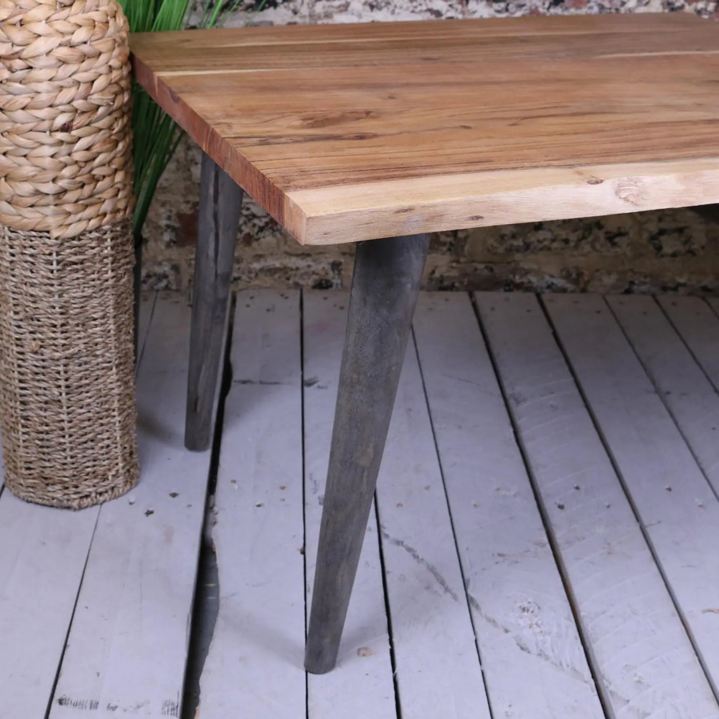 Koptuli Living Edge Coffee Table Closeup of Legs